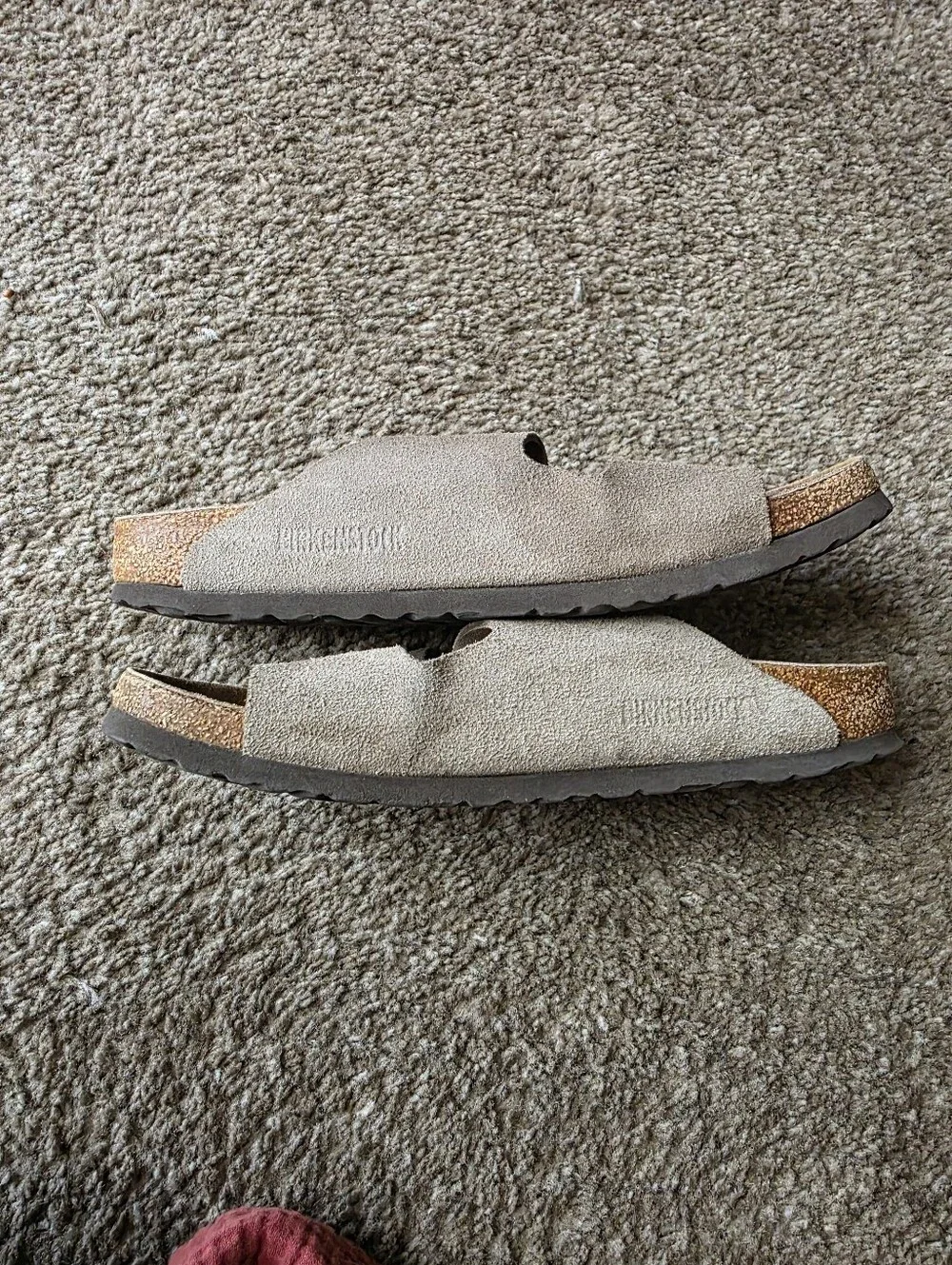 Birkenstock Arizona Suede Double-Strap Sandals - Taupe